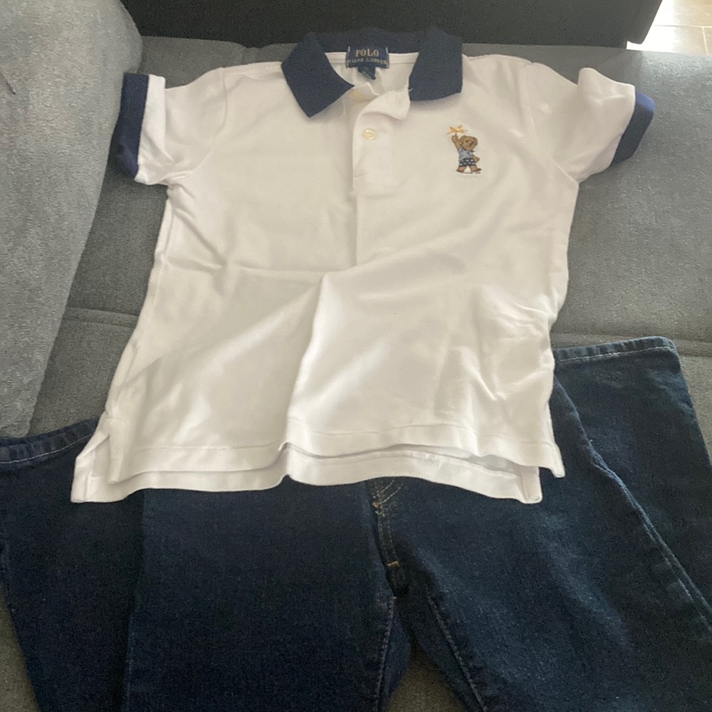 Boys Polo shirt and jeans